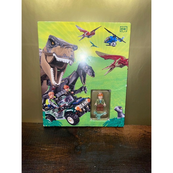 LEGO Jurassic World Dorling Kindersley Quiz-O-Saurus Rex Minifigure Book - Picture 1 of 4